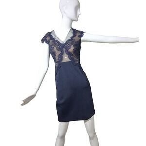 Tadashi Shoji Lace Nesh Womens size 8P Petite Formal Elegant Event Party Dress‎